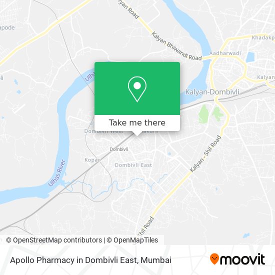 Apollo Pharmacy in Dombivli East map