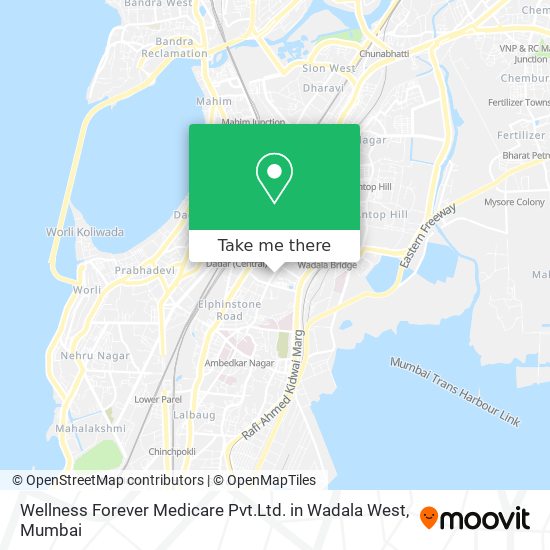 Wellness Forever Medicare Pvt.Ltd. in Wadala West map