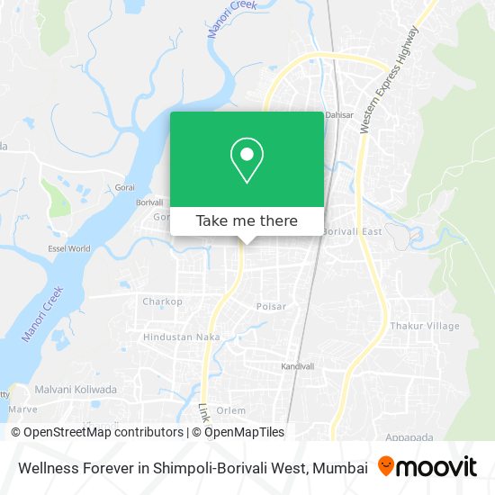 Wellness Forever in Shimpoli-Borivali West map