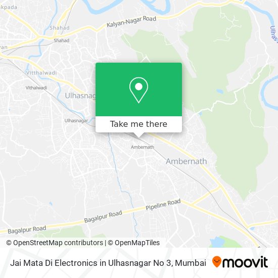 Jai Mata Di Electronics in Ulhasnagar No 3 map