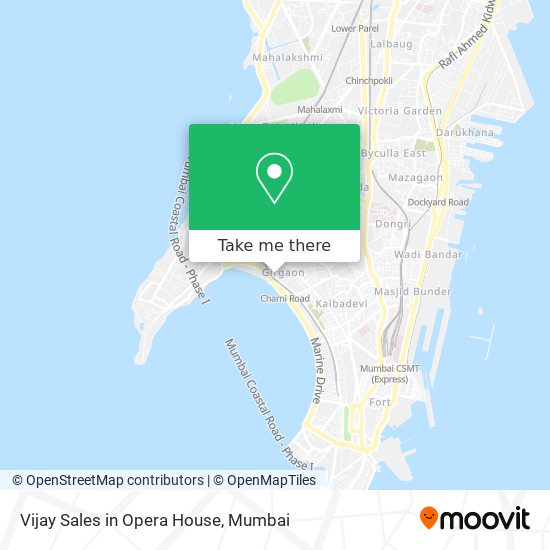 Vijay Sales in Opera House map