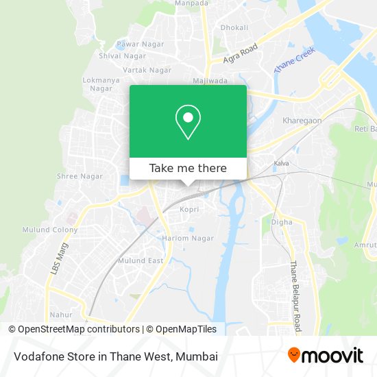 How To Get To Vodafone Store In Thane West In Kopri Pachpakhadi By Bus Or Train