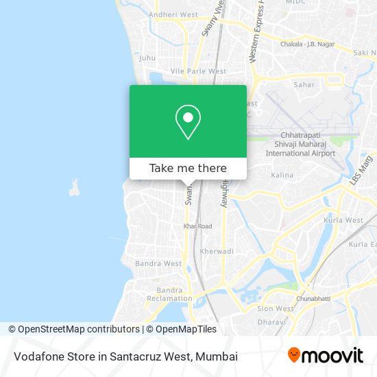 Vodafone Store in Santacruz West map