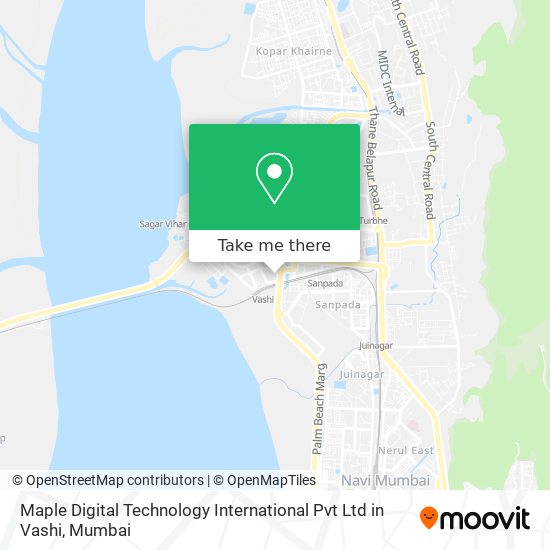 Maple Digital Technology International Pvt Ltd in Vashi map