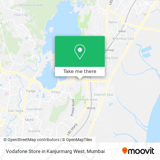 Vodafone Store in Kanjurmarg West map