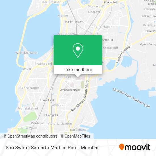 Shri Swami Samarth Math in Parel map