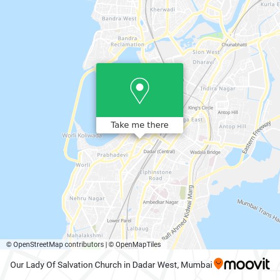 Our Lady Of Salvation Church in Dadar West map