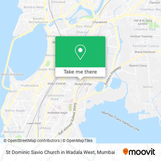 St Dominic Savio Church in Wadala West map