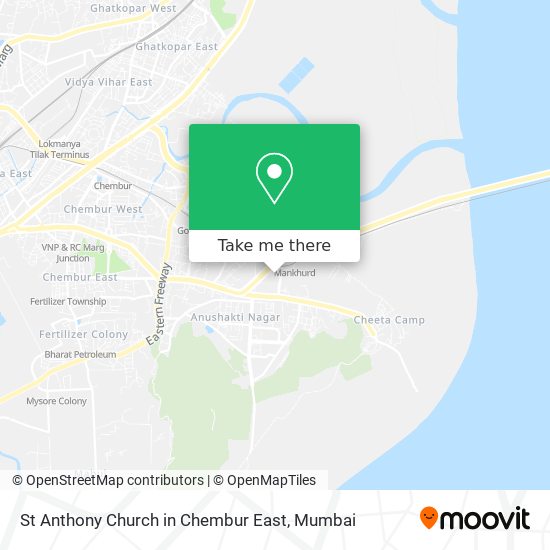 St Anthony Church in Chembur East map