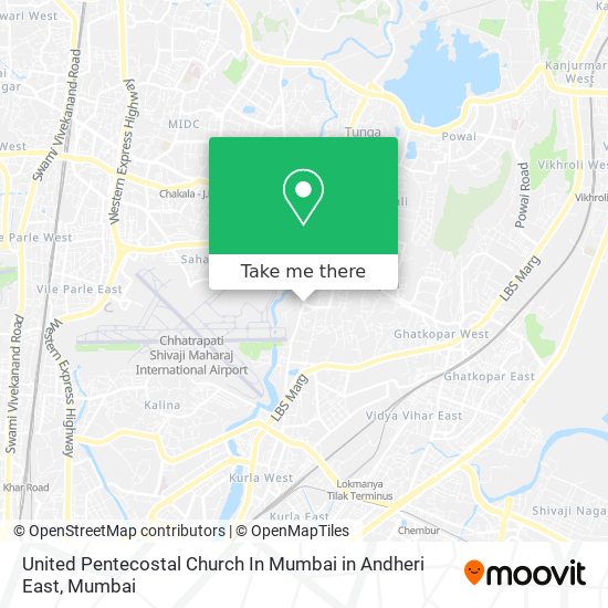 United Pentecostal Church In Mumbai in Andheri East map