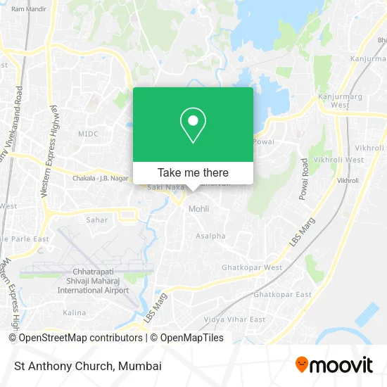 St Anthony Church map