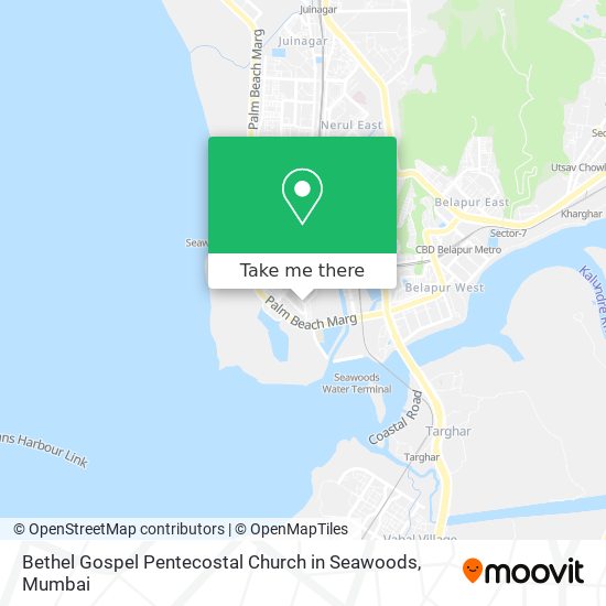 Bethel Gospel Pentecostal Church in Seawoods map