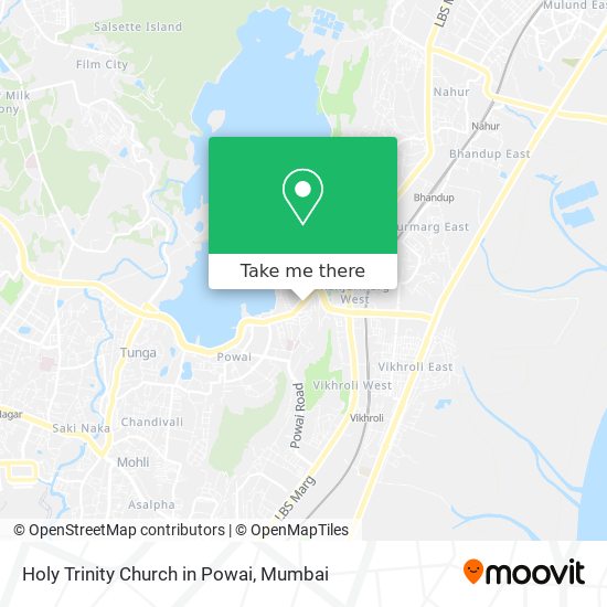 Holy Trinity Church in Powai map
