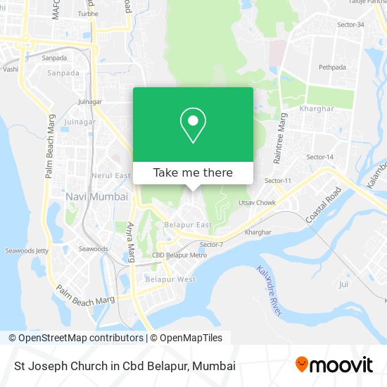 St Joseph Church in Cbd Belapur map