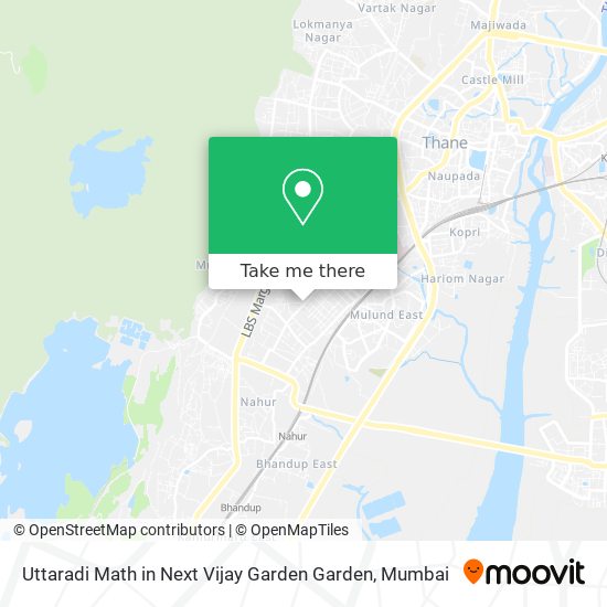 Uttaradi Math in Next Vijay Garden Garden map