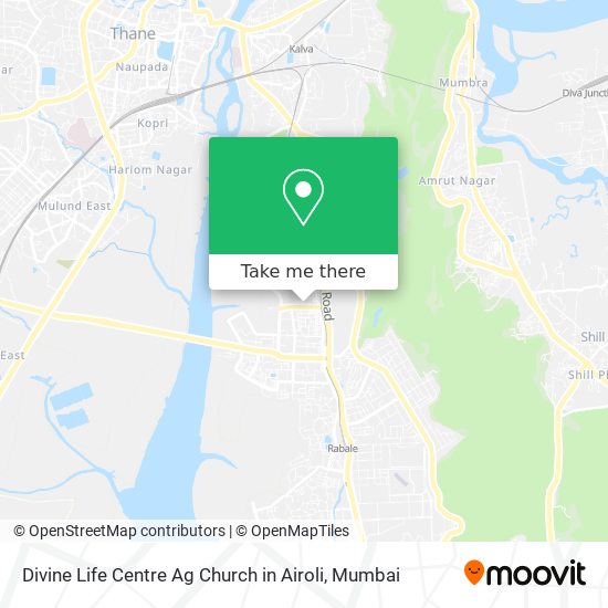 Divine Life Centre Ag Church in Airoli map