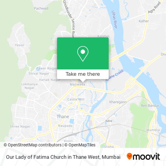 Our Lady of Fatima Church in Thane West map