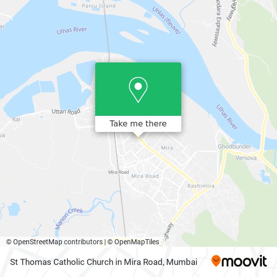 St Thomas Catholic Church in Mira Road map