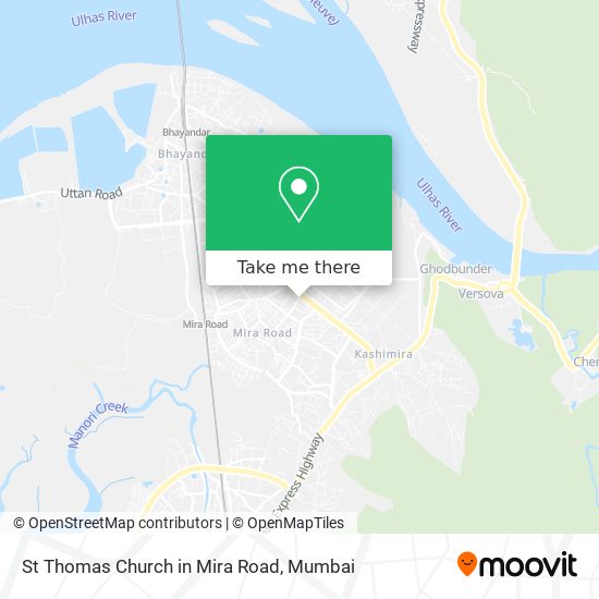 St Thomas Church in Mira Road map