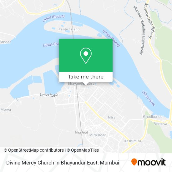 Divine Mercy Church in Bhayandar East map