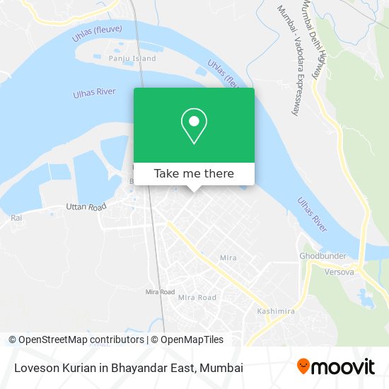 Loveson Kurian in Bhayandar East map