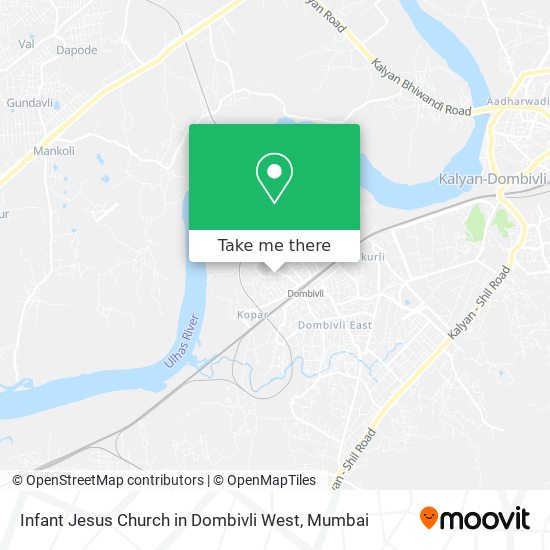 Infant Jesus Church in Dombivli West map