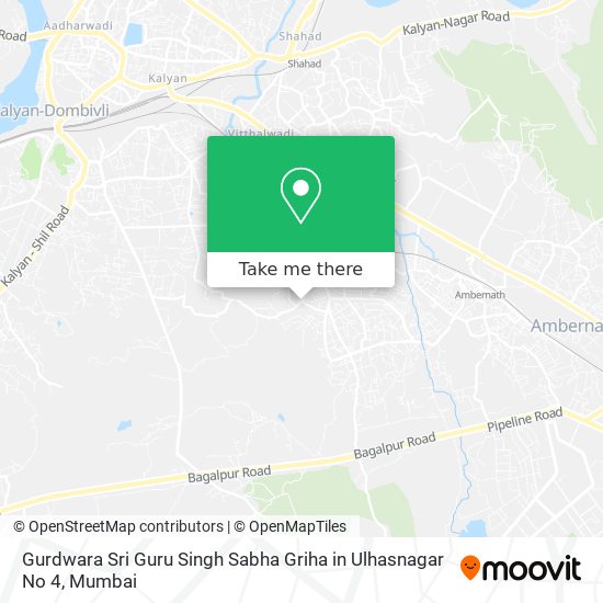 Gurdwara Sri Guru Singh Sabha Griha in Ulhasnagar No 4 map