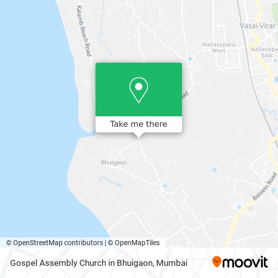 Gospel Assembly Church in Bhuigaon map