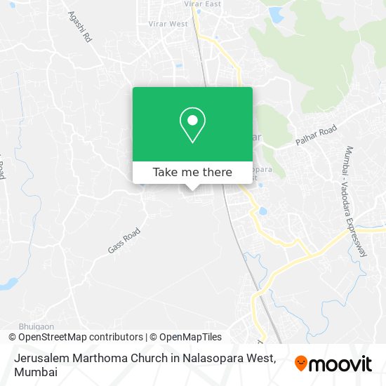 Jerusalem Marthoma Church in Nalasopara West map