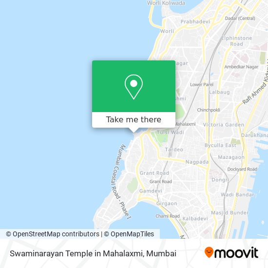 Swaminarayan Temple in Mahalaxmi map
