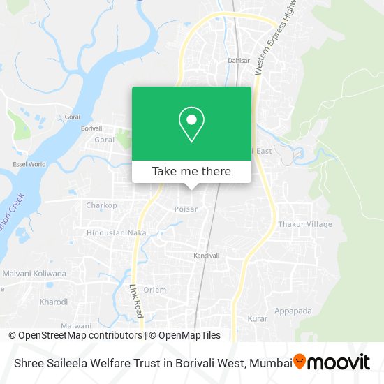 Shree Saileela Welfare Trust in Borivali West map