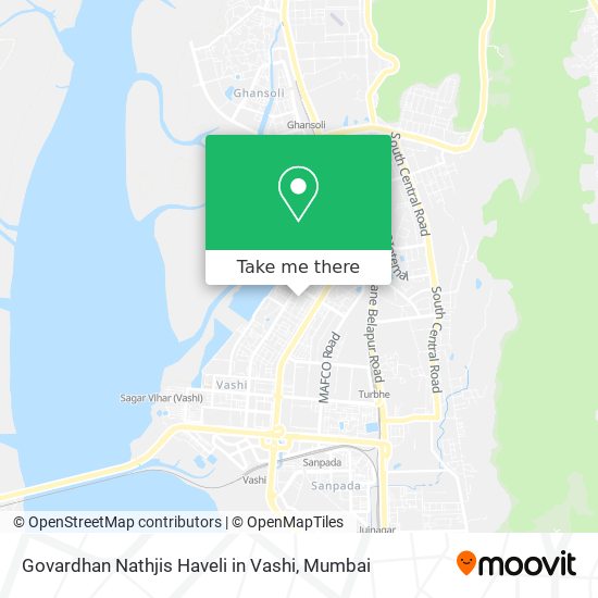 Govardhan Nathjis Haveli in Vashi map