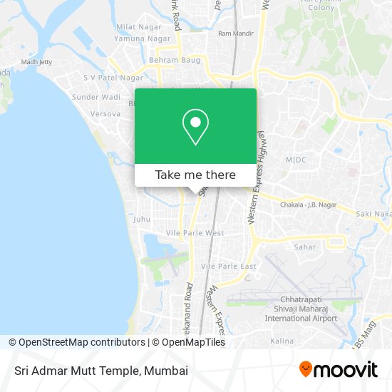 Sri Admar Mutt Temple map