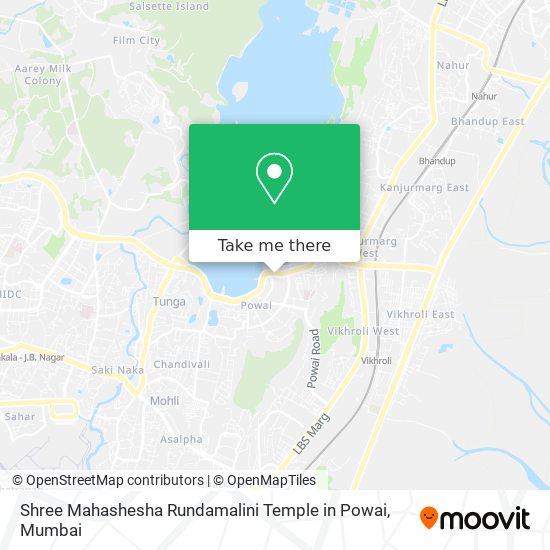 Shree Mahashesha Rundamalini Temple in Powai map