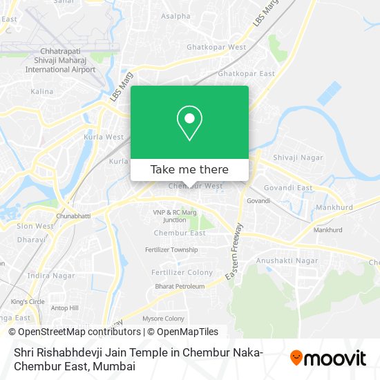 Shri Rishabhdevji Jain Temple in Chembur Naka-Chembur East map