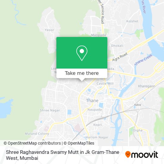 Shree Raghavendra Swamy Mutt in Jk Gram-Thane West map