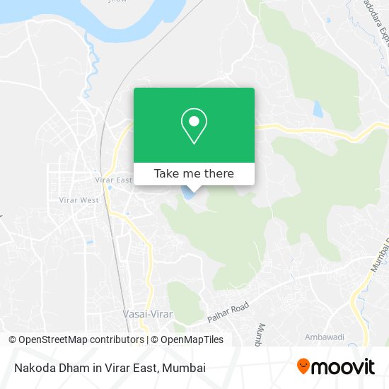 Nakoda Dham in Virar East map