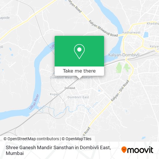 Shree Ganesh Mandir Sansthan in Dombivli East map