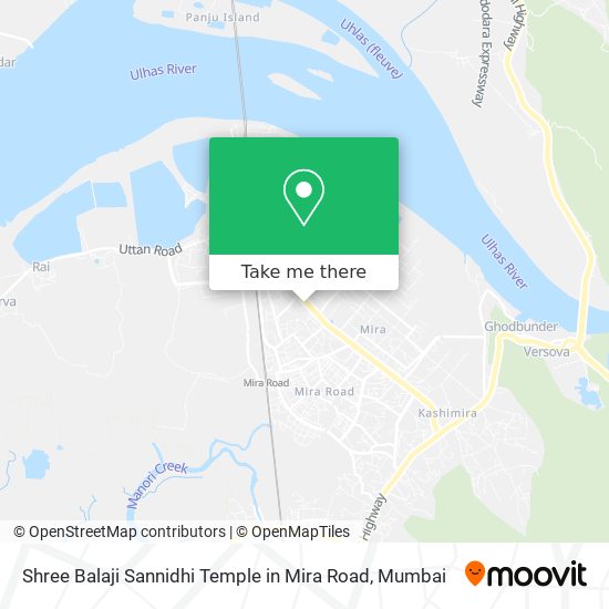 Shree Balaji Sannidhi Temple in Mira Road map