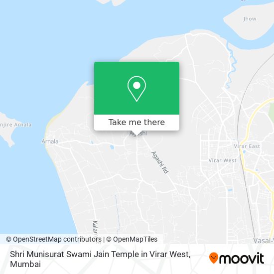 Shri Munisurat Swami Jain Temple in Virar West map