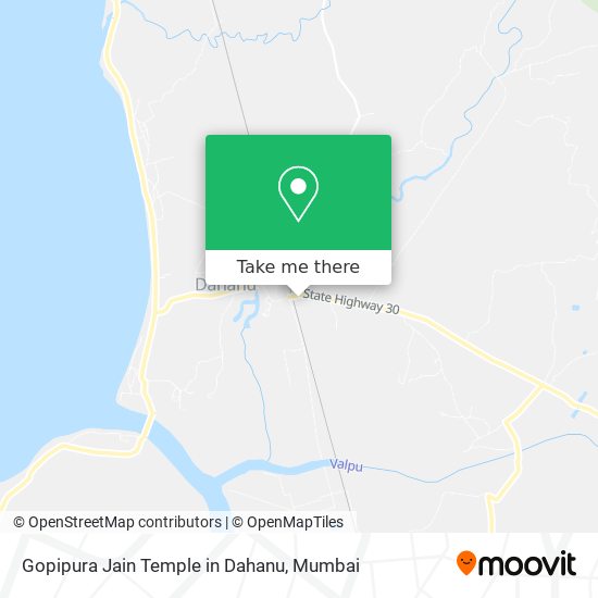 Gopipura Jain Temple in Dahanu map