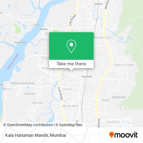 Kala Hanuman Mandir map