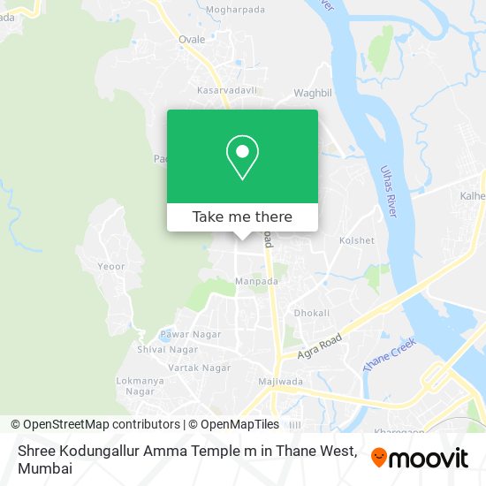 Shree Kodungallur Amma Temple m in Thane West map