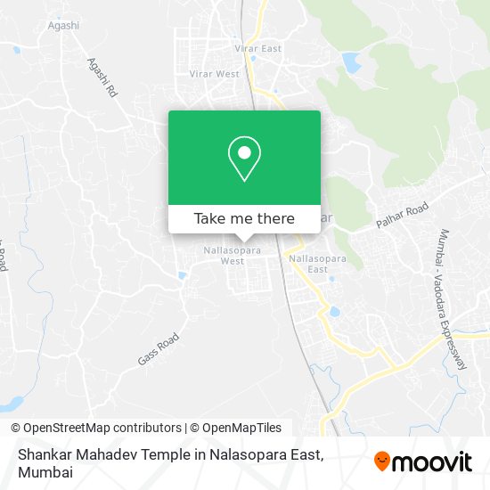 Shankar Mahadev Temple in Nalasopara East map