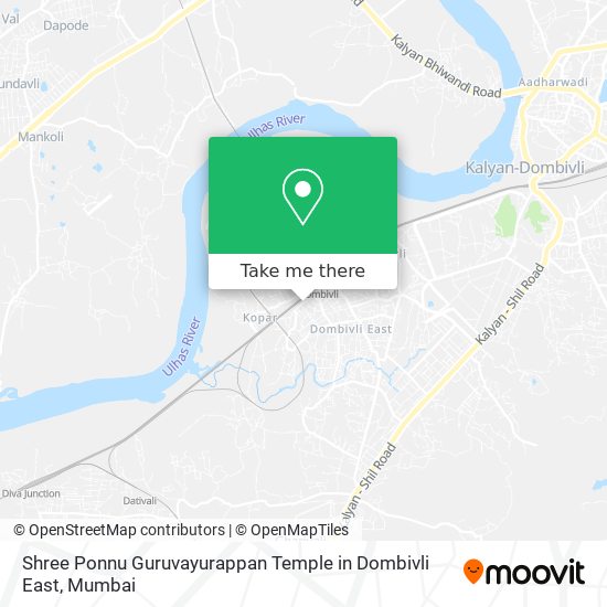 Shree Ponnu Guruvayurappan Temple in Dombivli East map