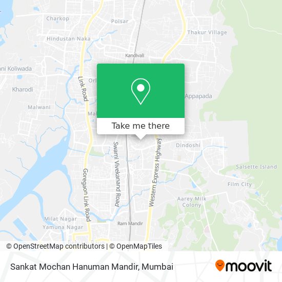 Sankat Mochan Hanuman Mandir map