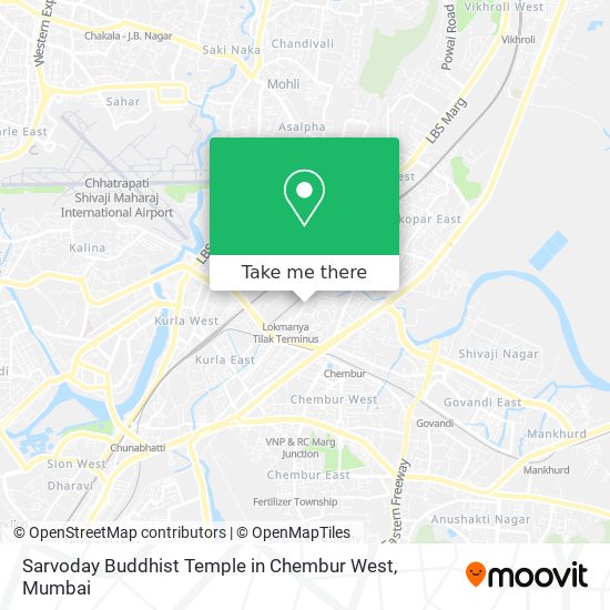 Sarvoday Buddhist Temple in Chembur West map