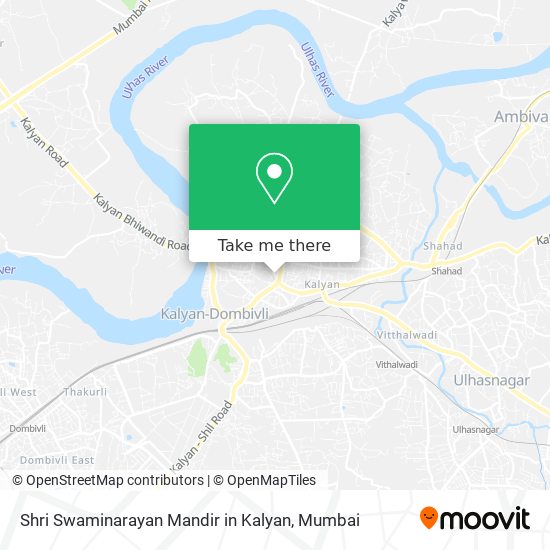 Shri Swaminarayan Mandir in Kalyan map