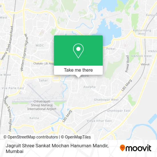 Jagruit Shree Sankat Mochan Hanuman Mandir map