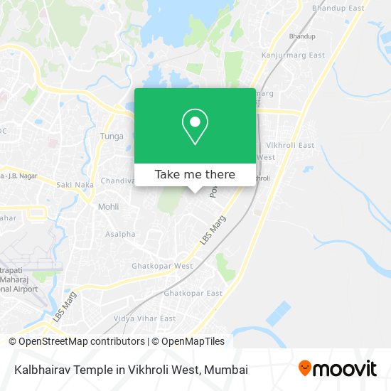 Kalbhairav Temple in Vikhroli West map